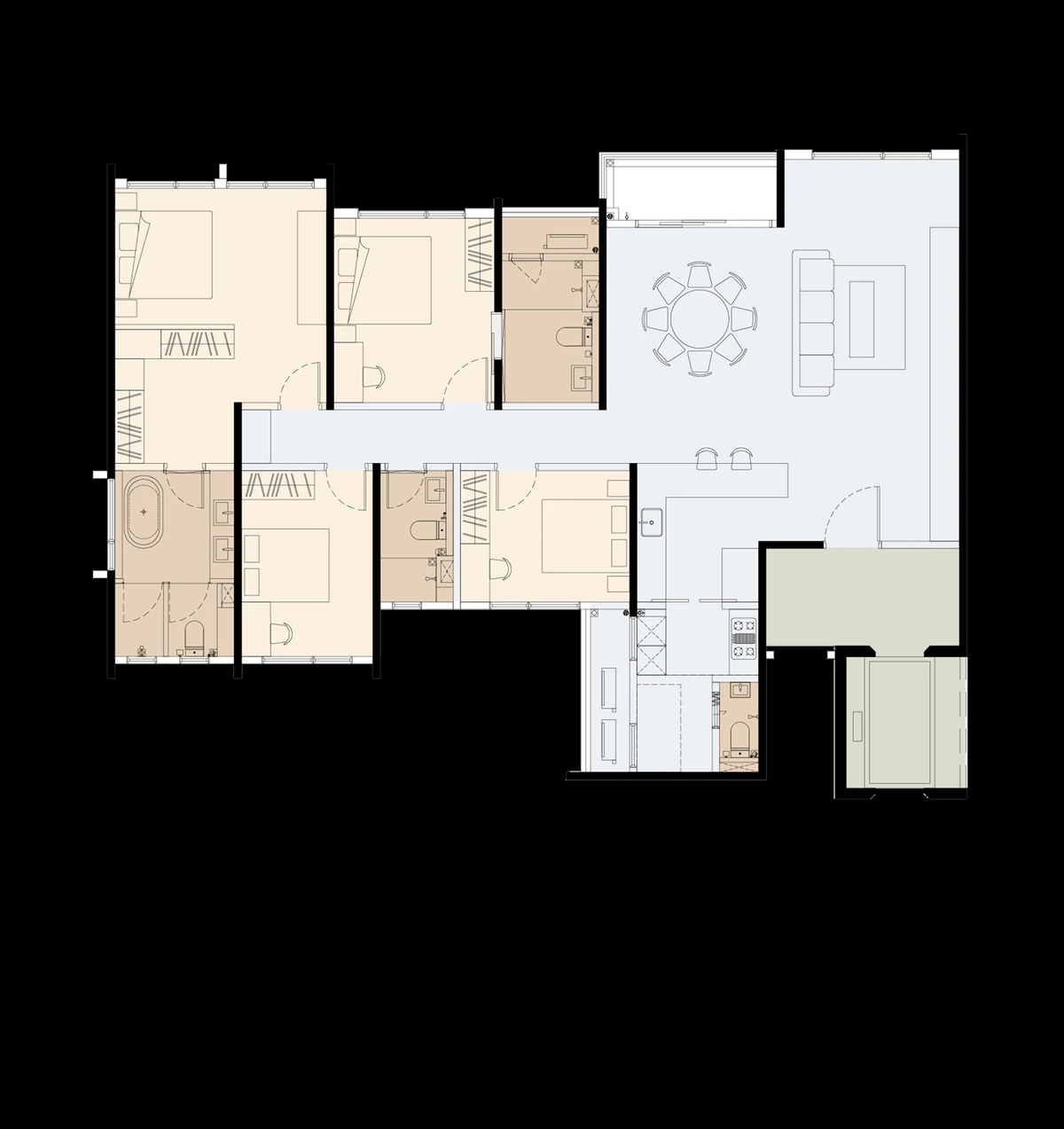 Type A floor plan