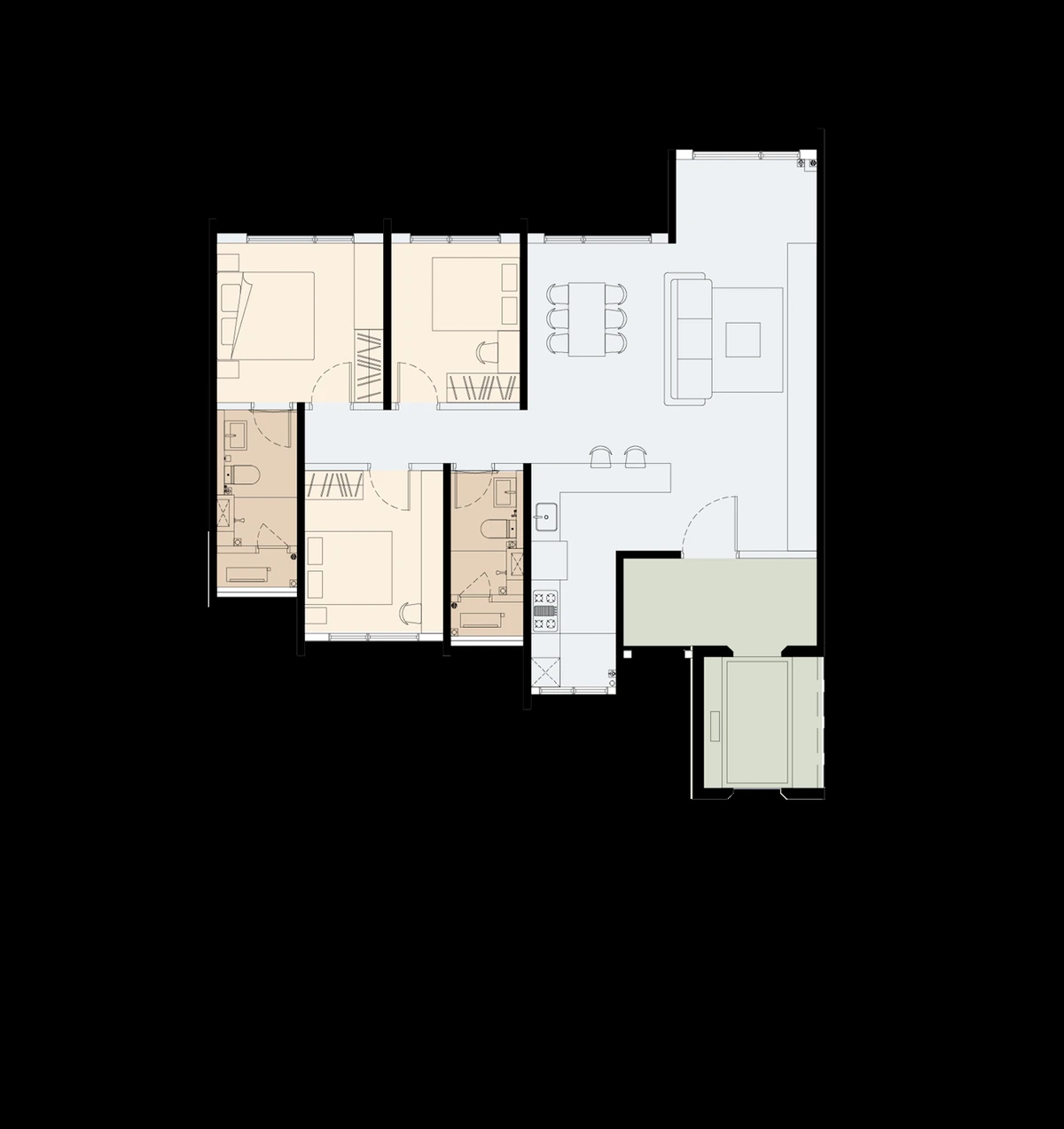 Type C2 floor plan